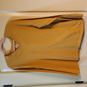 FADED GLORY GOLDEN V-NECK LONG SLEEVE SHIRT